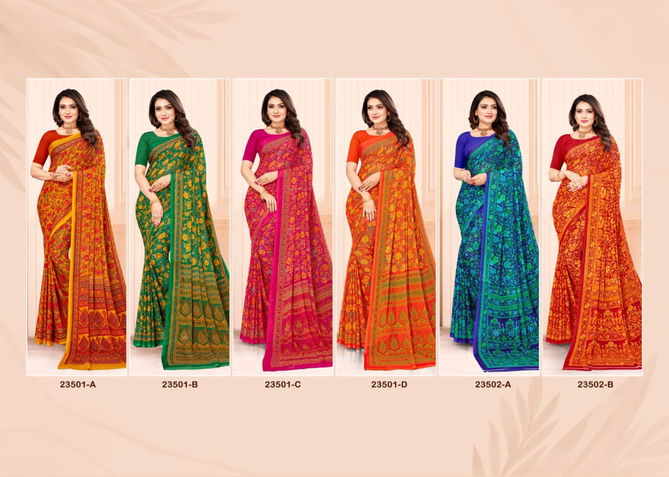 Star Chiffon 102 By Ruchi Printed Saree Catalog